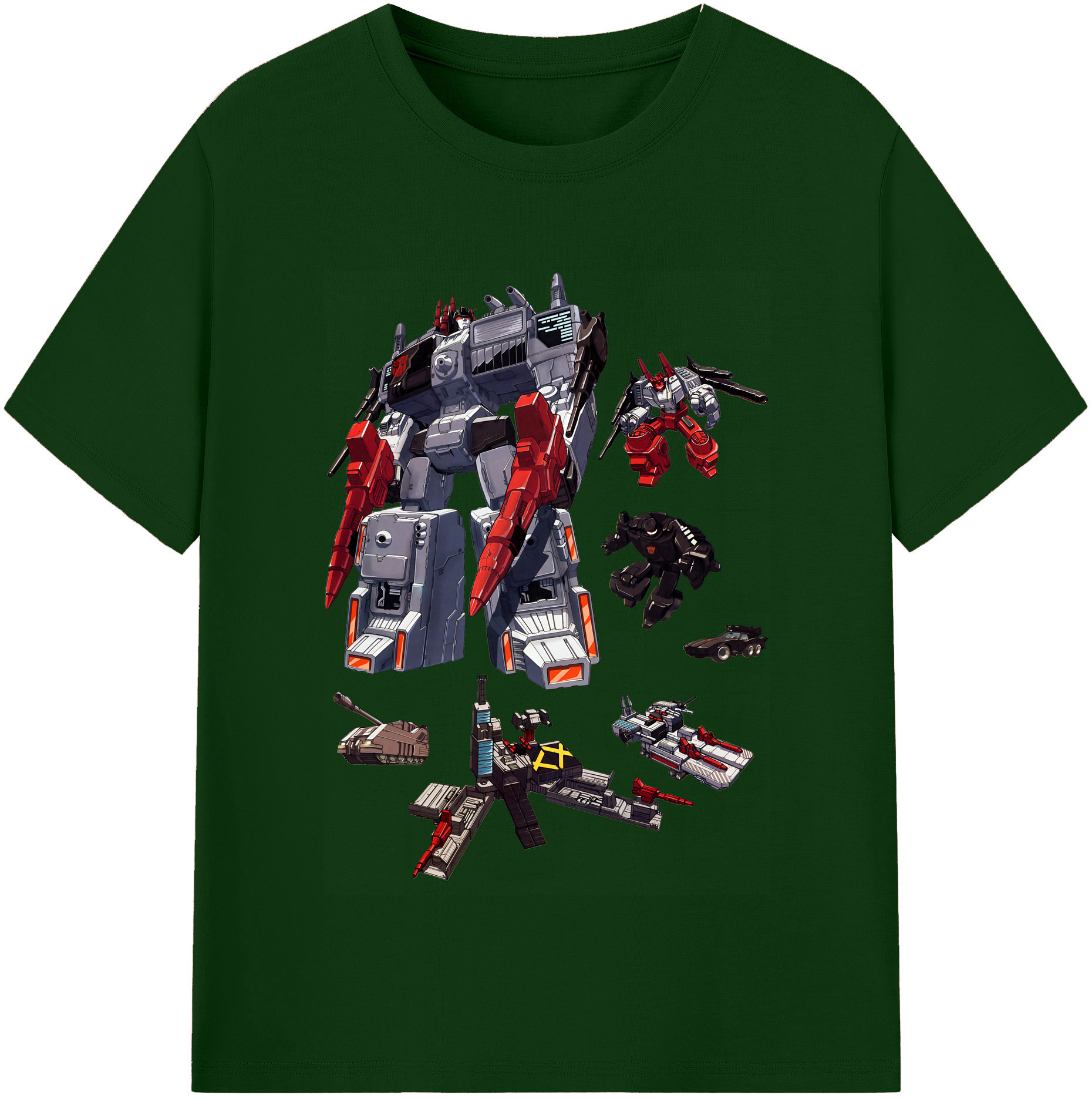 （画像用） Transformers トランスフォーマー 綿100％半袖Tシャツ（フロントプリント）